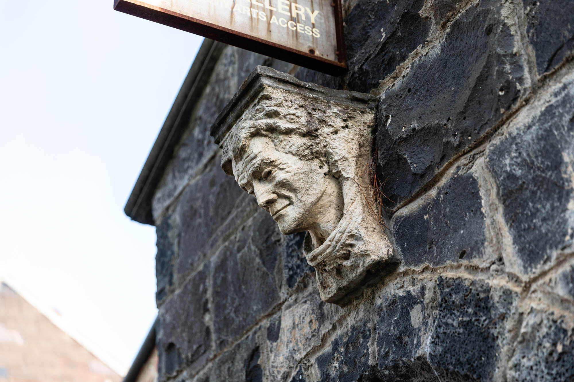 Montsalvat Long Gallery carving